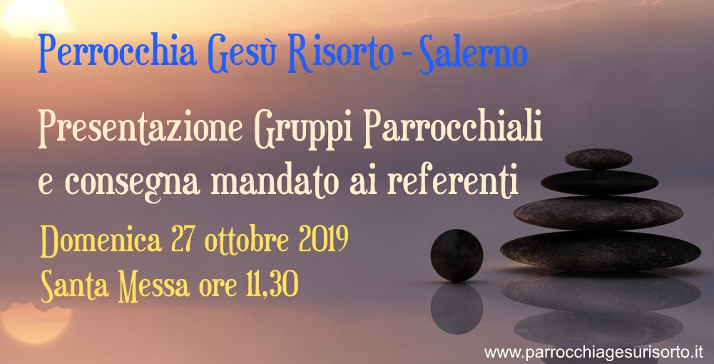 Presentazione gruppi Parrocchiali 2019