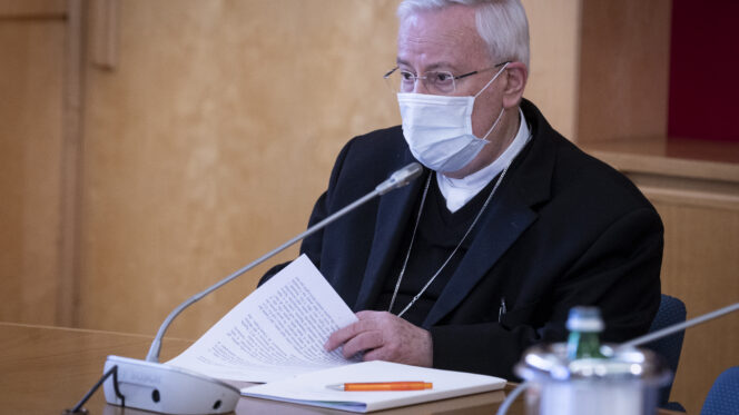 Roma 26–01-2021 Conferenza Episcopale Italiana Consiglio permanente della CEI. Prolusione del Cardinale Presidente S.E. Gualtiero Bassetti Ph: Cristian Gennari/Siciliani